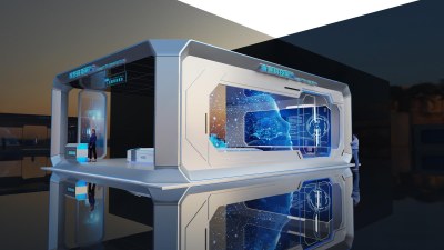 现代科技展厅3D模型下载